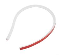 Bande de barrière d'eau en silicone pour douche, salle de bain, pour séparation humide et sèche, bande de rétention de seuil de douche sans boucles, auto-adhésive (blanc, 100 cm)
