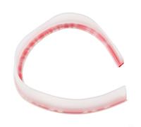 Bande de barrière d'eau en silicone pour salle de bain sans boucles, joint de séparation flexible humide et sec avec forte adhérence pour la protection du seuil de sol, couleur blanche, longueur 50 cm