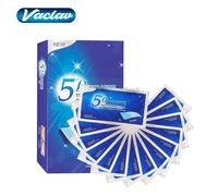 Bande de blanchiment des dents 5D, 7/14/21/28 paires de bandes plus blanches pour éliminer les taches de café, Kit de blanchiment des dents efficace à usage domestique 7 Pair 1Bamboo Brush