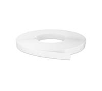Bande de bord blanche de 1,6 cm x 30,5 m en mélamine thermocollante pour réparation d'armoire, étagère stratifiée, contreplaqué, panneau de table en MDF, panneau de formica, bande flexible pré-collée