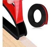 Bande de bord de meuble autocollante en forme de U - 12 mm x 5 m - En TPE flexible - Protection des bords pliable - Pour les bords d'armoire, les moulures, les bords de plafond, les plans de travail