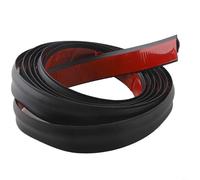 Bande de bord de moquette 10 mm pour une transition sans couture du sol - Bande de jointure de seuil antidérapante en TPE noir pour porte, couloir et utilisation résidentielle (3 mètres)