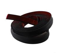 Bande de bord de moquette sans couture pour transition de sol de 10 mm d'épaisseur, 10 m de long pour une finition lisse et esthétique (5 m, noir)