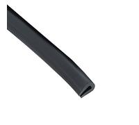 Bande de bord en caoutchouc noir solide, section U, joint anti-huile, bouclier de bord, largeur intérieure de 0,5 mm à 12 mm, hauteur de 5 mm à 18 mm, 1 mètre à 3 mètres, exclusion de bande (taille