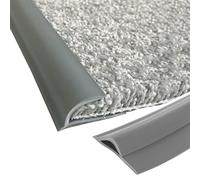 Bande de bordure de moquette autocollante flexible pour carrelage et planchers en bois - Reliure de sol découpable - Facile à installer - Solution élégante et antidérapante pour décoration d'intérieur