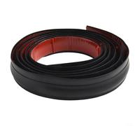 Bande de bordure de moquette en TPE de 1/2/3 m pour tapis de 10 mm d'épaisseur, sécurité améliorée pour les espaces résidentiels ou commerciaux, noir (2 m)