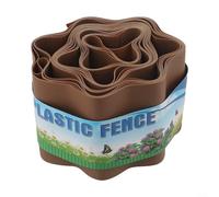 Bande de bordure de pelouse flexible résistante aux intempéries, matériau plastique pour définir les bordures de jardin et contrôler la croissance de l'herbe (10 cm x 9 m)