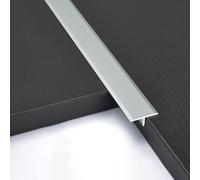 Bande de bordure de porte en T - Transition de plancher pour sols en bois, stratifié, carrelage et ciment sans couture - Séparateur en aluminium durable pour des bords lisses et une esthétique