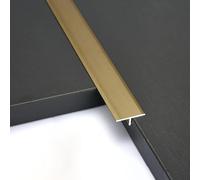 Bande de bordure de porte - Transition de sol en T en aluminium pour sols en bois, stratifié, carrelage et ciment sans couture - Séparateur durable pour une finition professionnelle