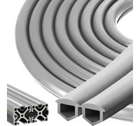 Bande de bordure de profilé aluminium 12 mètres 30x30, 40x40 rainure 8 accessoires de profilé aluminium protection anti-poussière bandes d'étanchéité de couverture souples bandes d'étanchéité de