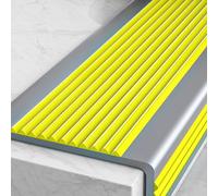 Bande de bordure d'escalier auto - adhésive matériel PVC pour les espaces publics tels que les restaurants scolaires(Yellow,5 * 2.5cm)