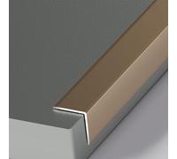 Bande de bordure en alliage d'aluminium, 3 pièces 0,9 m soleil bande de bordure coin bande métallique bande de bordure carreaux bande de bordure angle droit (F,30 MM*30 MM*0,9 M)
