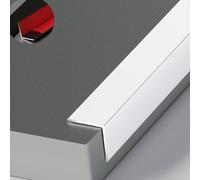 Bande de bordure en alliage d'aluminium, 3pcs 0,9 m soleil bande de bordure coin bande métallique bande de bordure carreaux bande de bordure angle droit (B,20MM*20MM*0.9M)