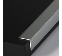 Bande de bordure en alliage d'aluminium, 3pcs 0,9 m soleil bande de bordure coin bande métallique bande de bordure carreaux bande de bordure angle droit(G,10MM*10MM*0.9M)