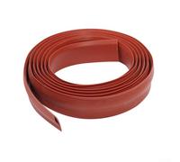 Bande de bordure flexible en PVC TPE de 6 m, bande autocollante pour coins muraux, bandes d'épissure décoratives, pour sols stratifiés, comptoirs d'armoires (rouge)