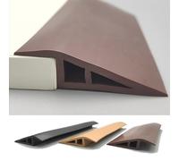 Bande De Bordure Moquette Auto-adhésif, Barre De Seuil Plat En Vinyle, Profilé De Transition Pour Carrelage, Parquet, Portes Et Moquette(Dark brown,2cm*100cm)