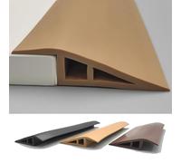 Bande De Bordure Moquette Auto-adhésif, Barre De Seuil Plat En Vinyle, Profilé De Transition Pour Carrelage, Parquet, Portes Et Moquette(Light brown,2cm*100cm)