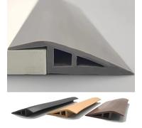 Bande De Bordure Moquette Auto-adhésif, Barre De Seuil Plat En Vinyle, Profilé De Transition Pour Carrelage, Parquet, Portes Et Moquette(Gray,1cm*100cm)