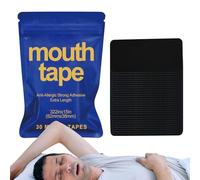 Bande de bouche pour dormir,Bandes sommeil douces la respiration nasale 30 bandes ronflement empêchent les ronflements forts, respirent et dorment mieux
