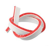 Bande de bouchon d'eau de douche en silicone, barrière de seuil flexible et pliable pour douches sans boucles, bord d'étanchéité étanche pour éviter les fuites, 2 m, blanc (1 m)