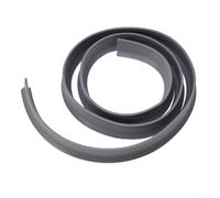 Bande de bouchon d'eau en silicone pour salle de bain, barrière imperméable flexible pour garder l'eau à l'intérieur du seuil de douche et des sols des pièces humides (gris, 1,5 m)