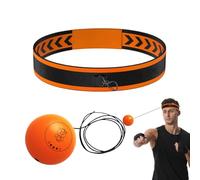 Bande de boxe avec balle | Balle de boxe réflexe et accessoire de boxe | Entraîneur amusant de coordination œil-main avec montage facile pour la maison et l'entraînement en plein air