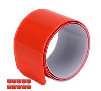 Bande de Bras réfléchissante, Bandes réfléchissantes en Acier au Silicium Bande à Pression réfléchissante pour vêtements, Sports, Cyclisme(Orange)