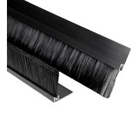 Bande de brosse porte, en alliage d'aluminium, joint type FH, hauteur 10-100 mm (H, 40 mm)(F,30mm)