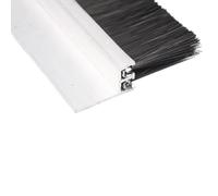Bande de brosse porte, joint inférieur garage en aluminium, longueur 100 cm, hauteur 5-150 mm(H Type,2.8in/7cm)