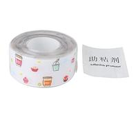 Bande de calfeutrage auto-adhésive, mastic flexible et durable pour l'étanchéité des bords de lavabo de cuisine et de salle de bain, matériau acrylique PVC 38 mm x 3,2 m