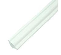 Bande de calfeutrage d'angle, ruban de calfeutrage adhésif flexible, garniture à décoller et à coller for murs, sols, comptoirs, carrelage et plus encore - 20 mm par 5 m(White)