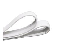 Bande de caoutchouc mousse cordon éponge blanc 1 mètre, for portes fenêtres bandes d'étanchéité carrées en Silicone solide(10x15mm)