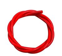 Bande de caoutchouc Tube en caoutchouc à bout rond de qualité supérieure, bonne résistance, 1 mètre x 2 mm 4, tube silicone creux rouge/bleu, pièce(Red)