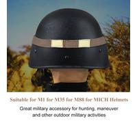 Bande De Casques à Sangle De Camouflage RéFléChissante Pour Casque Militaire M1 M88 Mich (Kaki)