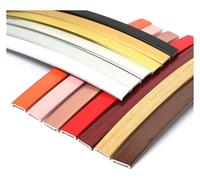 Bande de Chant autocollante en PTE, Bande de Chant Auto-adhésive en PVC Forme U 5 m Multicolore 5-20 mm(Matt Gold,8.5mm)