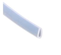 Bande de chant autocollante en U, Bande d'étanchéité en caoutchouc de silicone avec canal U, plusieurs tailles for fenêtres et portes douche(196.85inch-5x12mm)