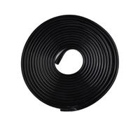 Bande de chant autocollante en U, Garniture de bord porte voiture en U, 5M, caoutchouc noir, 5mm x 11mm
