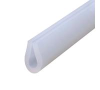 Bande de chant autocollante en U, Joint de porte en verre douche caoutchouc, canal U, plusieurs tailles(16x27mm 393.7in)