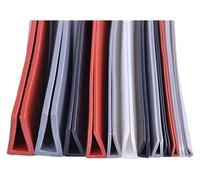 Bande de chant autocollante en U, Tailles multiples multicolores de joint d'équilibre bord en caoutchouc canal U for les panneaux bois métal verre(Transparent,1M-6X10MM)