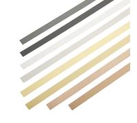 Bande de Chant autocollante pour Garniture Murale en Acier Inoxydable métallisé doré brossé pour Porte, Meuble, Armoire (25 mm x 12 m)