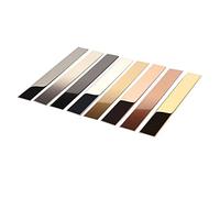 Bande de Chant Autocollante pour Moulure Murale 5 à 50 M En Acier Inoxydable 201 Finition Métallisée Décorative pour Porte Mur Miroir Meuble Armoire (Miroir Doré 15 M X 2 cm)