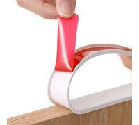 Bande de chant de meubles en forme de U, 16.4FT Veneer Edge Banding, Peel and Stick Trim Collapsible Guards for Cabinet Repair(White,22mm)