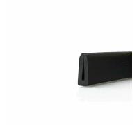 Bande de chant en caoutchouc noir, section en U, joint anti-huile, protection de bord, largeur intérieure 0,5 mm-12 mm, pour plaques de verre et acier - 1 x 4 x 8 mm, plat - 1 mètre