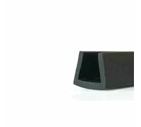 Bande de chant en caoutchouc noir, section en U, joint anti-huile, protection de bord, largeur intérieure 0,5 mm-12 mm, pour plaques de verre et acier - 8 x 11 x 12 mm, plat - 1 mètre