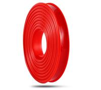 Bande de Chant en U 5 m/16,4 pi, Garniture Bord comptoir Gel silice Souple, Protections d'angle et Bandes Autocollantes for Meubles, réparation d'armoires Restauration(Red,32mm)