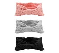 Bande De Cheveux Arc 3 Pièces, Bandeau Pour Femme, Bande De Cheveux De Lavage Du Visage, Bande De Cheveux Tricotée Pour Femme, Décoration De Bandeau De Maquillage