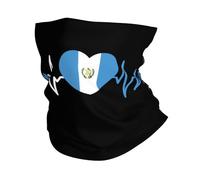 Bande De Cheveux Battements De Cœur Guatémaltèques J'aime Le Drapeau en Forme De Cœur du Guatemala Anti-UV Chapeaux Demi-Visage Anti-Solaire Gaiter pour Extérieur Cyclisme Ski