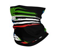 Bande De Cheveux Drapeau Américain Et Drapeau Guinéen Blanc De La Guinée Équatoriale Séchage Rapide Protection du Visage Anti-Solaire Couvre-Chef pour Adulte Sports Moto