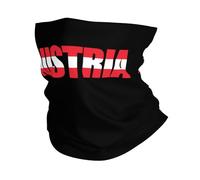 Bande De Cheveux Drapeau Autrichien, Texte Autrichien, Art du Mot Ultra-Douce Écharpe Tube Séchage Rapide Tube Bandeaux pour Vélo Ski Cyclisme