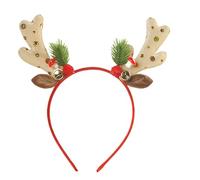 Bande de cheveux en bois de Noël - Bandeau en bois avec paillettes | Bandeaux en boiis noël avec petites cloches, couvre-chef à la mode pour adultes et enfaants, pour noël, pour la photographie, la s